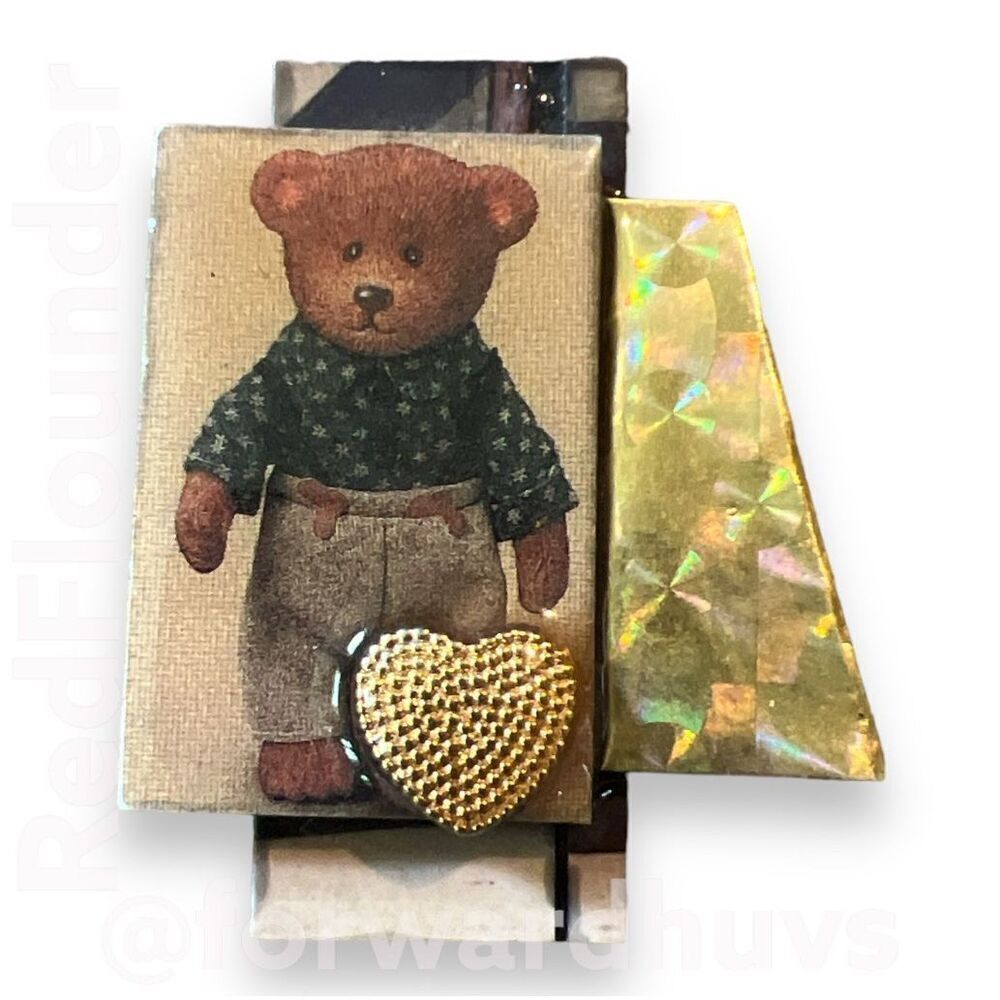 Bundle Sale 3 for $15 | Hand Made Teddy Bear Pin / Brooch Signed
